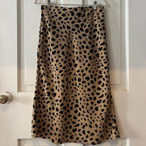 Trendy Cheetah Print Slip Skirt - Rachel Zoe - Size S